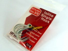 In-Line Single Hook 3/0, 5pcs/Blister - Tin